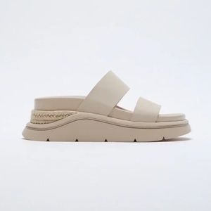Zara Platform Rubber Sole Sandals